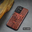 适用于三星 Galaxy S21 Ultra 手机壳 Boogic 原木手机壳 S21 S21+ 木质手机壳 适用于三星 S21 Ultra