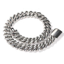 UWIN 20mm Miami Prong Cuban Chain Necklace 3 Rows Micro Pave Iced Out Round Cubic Zirconia Link Fashion Hip Hop Jewelry for Gift