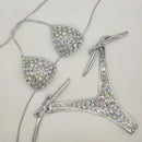 2020 venus vacation new bandage swimwear sexy women bikini set diamond rhinestone bathing suit beachwear