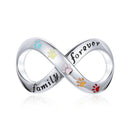 BAMOER Silver Charm Collection 925 Sterling Silver Dazzling CZ Beads fit Bracelets & Bangles Jewelry