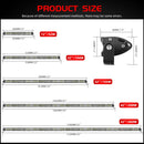CO LIGHT Super Slim 12V 24V Off Road LED Bar Spot Flood Combo LED Light Bar/Work Light 30000LM for Truck Boat 4x4 SUV Car Barra