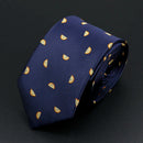 Trendy Design Men's Microfiber Jacquard Necktie Animal Plant Skull Flower Woven Tie Wedding Party Father's Day Birthday Gift