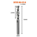 Compression milling cutter woodwork UP &amp; DOWN Cut Two Flutes Spiral Carbide Milling Tool CNC Router Wood End Mill Cutter Bits