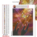 Evershine Diamond Embroidery Butterfly Cross Stitch Full Square Round Diamond Painting Hand Rhinestones Pictures Handicrafts