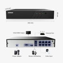 ANNKE 8路600万像素POE录像机H.265+ NVR，适用于高清POE 2MP 3MP 4MP 5MP 6MP IP POE摄像机家庭监控安全系统套装