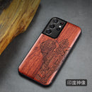适用于三星 Galaxy S21 Ultra 手机壳 Boogic 原木手机壳 S21 S21+ 木质手机壳 适用于三星 S21 Ultra