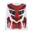 For Honda Yamaha Tankpad Sticker Fishbone 3D Tank pad Stickers Oil Gas Protector Cover Decoration Flame Motorcycle Accessories