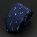 Trendy Design Men's Microfiber Jacquard Necktie Animal Plant Skull Flower Woven Tie Wedding Party Father's Day Birthday Gift