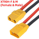 Amass MR30 电缆连接器 公母 MR30-FB/M 3针插头带护套 18AWG 硅胶线 用于 RC 锂电池 穿越机