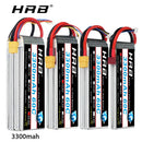 HRB 锂聚合物电池 3S 4S 6S 3300mAh 7.4V 11.1V 14.8V 18.5V 22.2V 60C 120C 带 EC5 XT60 连接器 适用于 FPV 四轴飞行器 直升机