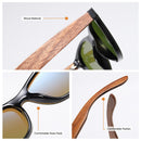 GM Walnut Wooden Sunglasses Women Brand Designer Retro Wood Sun Glasses For Men Mirror Shades Fashion Oculos Gafas De Sol