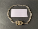 2020 ALYX 4 Buckle Necklaces Men Women 1017 ALYX 9SM Necklace Stainless Steel Removable dual-use Made In Austria 1:1 Version