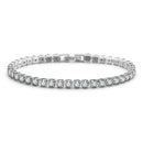 Trendy 3mm/4mm/5mm Lab diamond Bracelet 925 Sterling Silver bracelet bangle for women men wedding fine jewelry