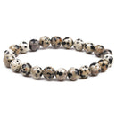 Nature Beaded Bracelet Men 8mm Natural Stone Lava Rock Tiger Eye Black Onyx Matte Healing Beads Stretch Charm Yoga Women Jewelry