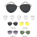 HBK 2019超轻方形钛偏光太阳镜无框驾驶飞行员太阳镜Oculos De Sol UV400礼品PM0074