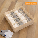 Dormitory closet organizer for socks home separated underwear storage box 7 grids bra organizer foldable drawer organizer
