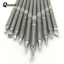 10Pcs/SET T12-B2 D24 C4 ILS JL02 KU K BC2 BL BC1 Iron Tips Series Soldering Rework Station FX-951