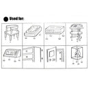 20Pcs Black Rubber Feet Chair Floor Protector Non-slip Furniture Feet Table Leg Cover Cabinet Bottom Pads Funiture Legs