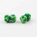 Mens Cuff Links Fashion Men's Shirt Cufflinks Trade Mixed Two Colors DIY Braided Wire Buckle Cuff Link