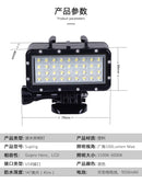 防水LED水下补光灯+电池，适用于GoPro Hero 9 8 7 5 Session4 Xiaomi Yi Mijia 4K SJCAM SJ89 EKEN H9 Power