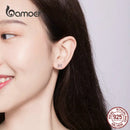 bamoer Dog and Bone Stud Earrings  for Girl Sterling Silver 925 Cat Ear Studs Jewelry Bijoux Anti-allergy Jewelry SCE649