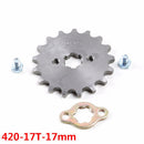 TDPRO 420链条14T/15T/16T/17T 17MM小齿盘适用于摩托车ATV卡丁车50cc 70cc 90cc 110c 125cc越野摩托车