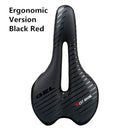 WEST BIKING Bicycle Saddle with Tail Light Thicken Widen MTB Bike Saddles Soft Comfortable Bike Hollow Cycling Bicycle Saddle