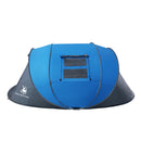 HUI LINGYANG Throw Pop Up Tent 4-6 Person Outdoor Automatic Tents Double Layers Large Family Tent Waterproof Camping Hiking Tent
