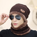 Hot Balaclava Knitted hat scarf cap neck warmer Winter Hats For Men women skullies beanies super warm Fleece mask dad cap