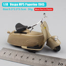 1:18 比例比亚乔伟士牌踏板车 98 PK 125 GTR P150X 300 MP5 Primavera GTS 摩托车机车压铸模型儿童玩具