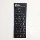 Russian Hebrew English Keyboard Stickers Matte 3 in 1 Color Russia Layout Letter Alphabet for PC Desktop Laptop Notebook