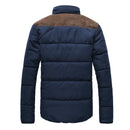 DIMUSI Winter Diamond Jacket Men Warm Casual Parkas Cotton Stand Collar Coats Male Padded Overcoat Outwear Clothing 4XL,YA332