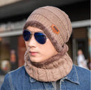 Hot Balaclava Knitted hat scarf cap neck warmer Winter Hats For Men women skullies beanies super warm Fleece mask dad cap