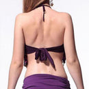 Sequin Halter Bra Top Belly Dance Boho Festival Top Clubbing Tribal Bra BH Top Bellydance Sequins Beaded Bra