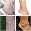 Charm Customed Name Anklet Bracelet Foot Handmade Letter Alphabet Anklets for Women Bohemian Beach Jewelry Valentine&