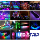 Coolo DC 5V USB LED Strip 5050 Waterproof RGB LED Light 1M / 2M / 2x50cm 100cm APP Bluetooth Control for TV, skateboard, bicycle