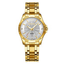 CHENXI Creative Golden Men's Quartz Wristwatches Women Men Full Steel Luxury Clock Brand Watches lovers' Waterproof Gold Watch