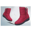 TIMETANG 2019 The new non-slip waterproof winter boots plus cotton velvet women shoes warm light big size 41 42 snow bootsE1872