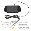 Reverse Parking system.7 inch TFT LCD Screen Car Monitor rearview mirror+ Night Vision Rearview camera optional