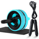 Roller&Jump Rope No Noise Abdominal Wheel Ab Roller with Mat  For Exercise Fitness Equipment Accessories Body Building