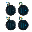 2" 52mm DC 12V/24V Universal Adjustable Auto Car Motorcycle Fuel Level Meter Gauge Blue/Green 8 LED Light Display Fuel C45