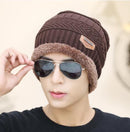 Hot Balaclava Knitted hat scarf cap neck warmer Winter Hats For Men women skullies beanies super warm Fleece mask dad cap