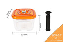LAIMENG Vacuum Container Plastic Food Storage Container With Lid Damp Proof Large Capacity Kitchen Box for Vacuum Sealer S250