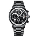 NIBOSI Quartz Watch Men Gold Black Mens Watches Top Brand Luxury Chronograph Sports Watches Luminous Waterproof Relogio Masculin