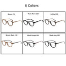 HDCRAFTE Wooden Eyeglasses Frames Myopic Glasses Frame Men Women Optical Spectacle Wood Clear Lens Reading Round Plain Glasses