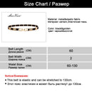 Luxury Metal Elastic Fabric Belts For A Dress High Fashion Geometrical Lines Female Belt Punk Ceinture Elegant Women&