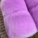 Autumn Winter Faux Fur Girls Vest Elegant Girl Princess Vest Warm Thick Girl Coat Baby Girl Clothes Newborn Clothing For 0-24M