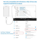 Huion HS610 Graphics Tablet 10x6.25 Inch Drawing Tablet Digital Battery-free Stylus Support Android Phone Windows MacOS PC