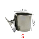 New Metal Bird Parrot Feeder Food Water Feeding Bowl Pet Cage Clip Cup Dispenser Pet Supplies Parrot Drinker Supplies 1Pc
