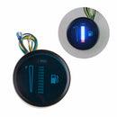 2" 52mm DC 12V/24V Universal Adjustable Auto Car Motorcycle Fuel Level Meter Gauge Blue/Green 8 LED Light Display Fuel C45